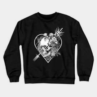 Skull and cupid's arrow Crewneck Sweatshirt